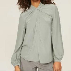 Club Monaco Sage Twist Neck Top